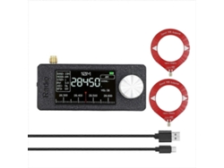 Receptor de radio portátil GOKOCO Mini Si4732 de 10 kHz a 180 MHz con antena de bucle, AM/FM, HF, onda corta, onda media y VHF.