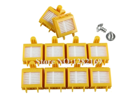 Filtro de repuesto 10X y tornillo 2X para Irobot Roomba serie 700 760 770 780 790 filtro Hepa para aspiradora