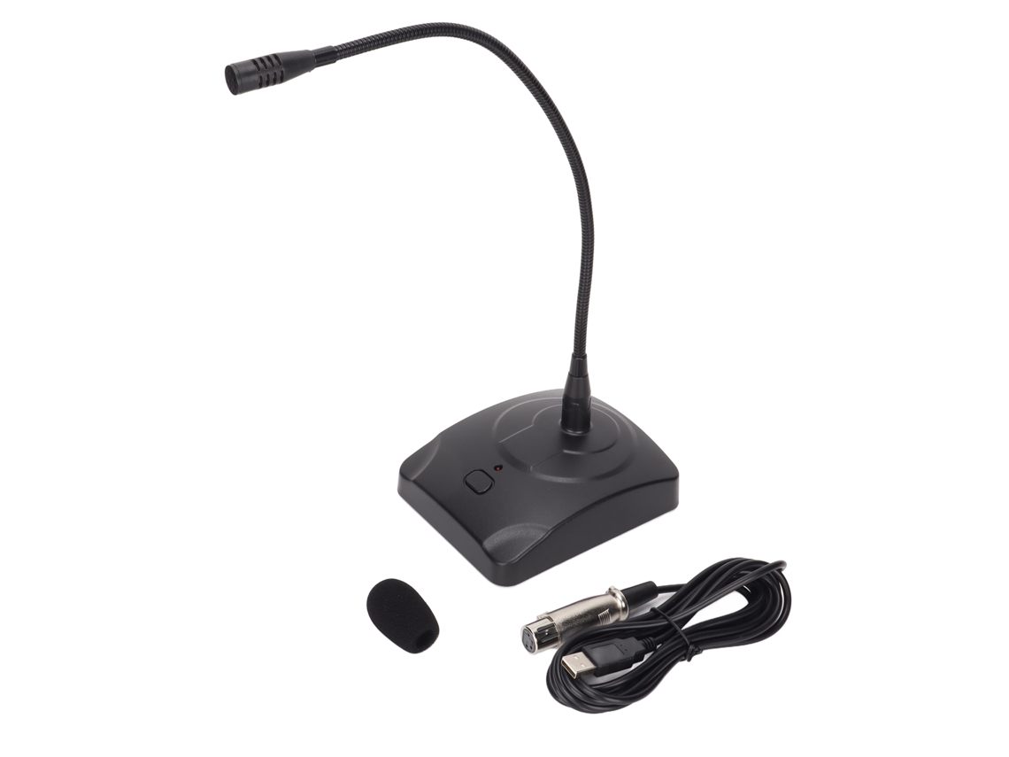 Microfone De Mesa Com Pescoço De Cisne Omnidirecional Usb Com Botão De Mudo Para Reuniões E Difusão