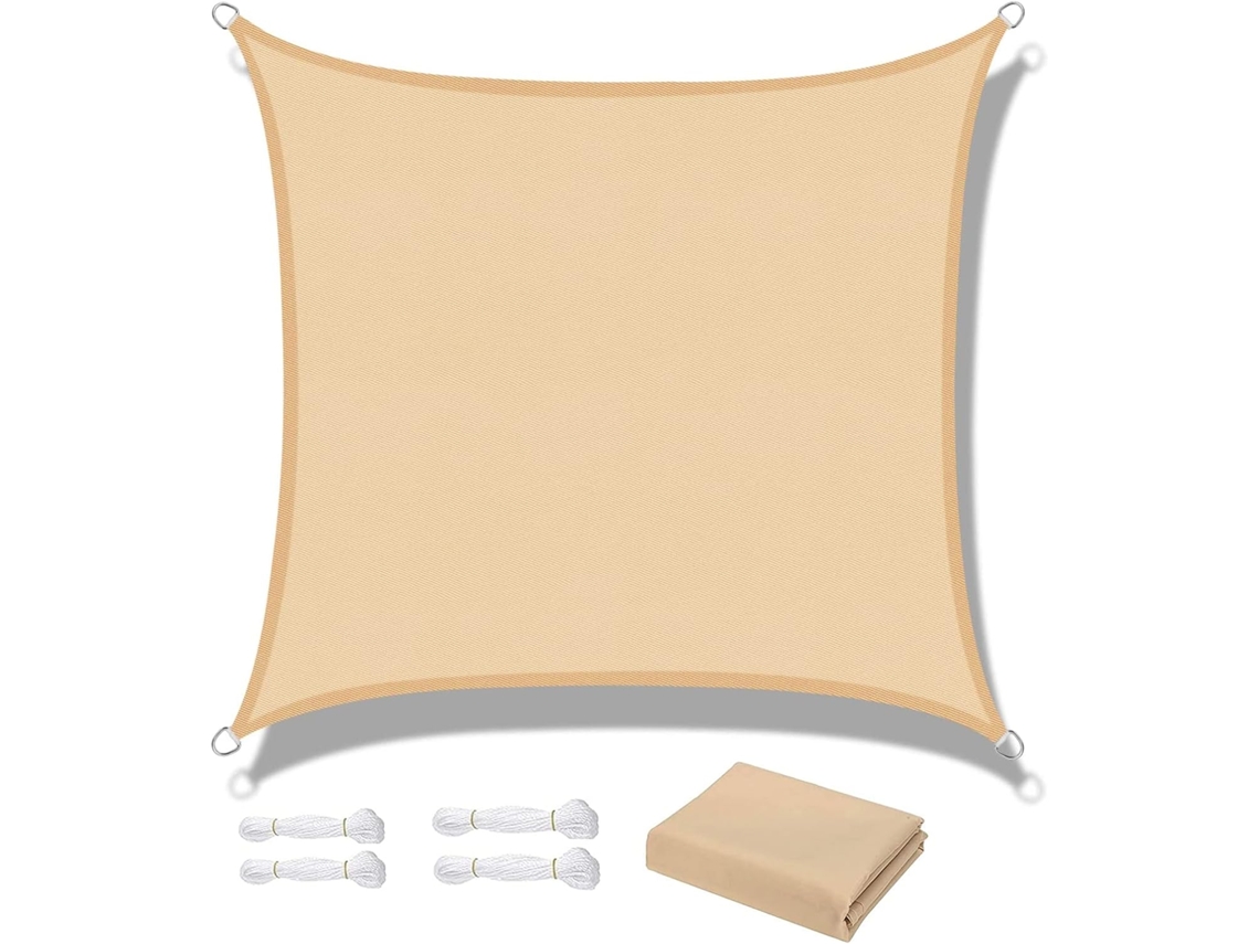Vela De Sombra Rectangular Impermeable Resistente Uv, Protección