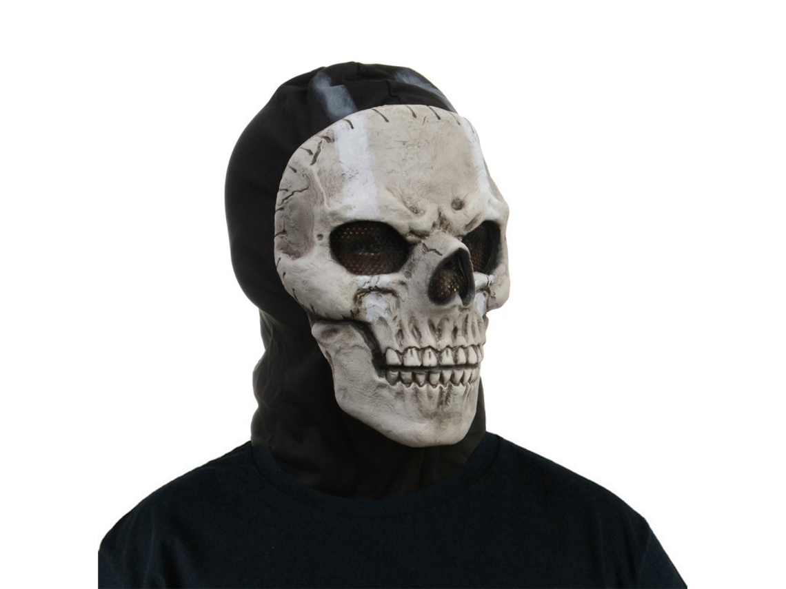 Máscara de esqueleto fantasma, máscara de misión, Halloween, artículos para fiestas