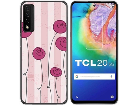 Carcasa TCL 20 5G TUMUNDOSMARTPHONE Flores Vintage Multicolor