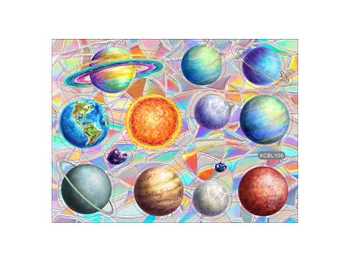 Adhesivos prismáticos para ventanas con efecto arcoíris, 2 juegos multicolor