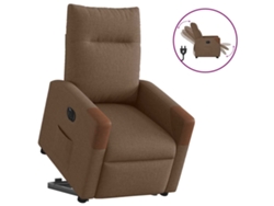 Sillón Elevable Y Reclinable VIDAXL Marrón Tela