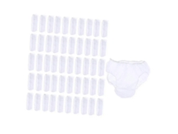 100 Calzoncillos Desechables Unisex De Tela No Tejida Para Viaje Campaña Hospital Spa Gimnasio Blanco