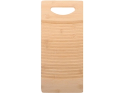 Tabla De Lavar De Bambú Antideslizante De 40 X 18 Cm Para Lavar Ropa A Mano.