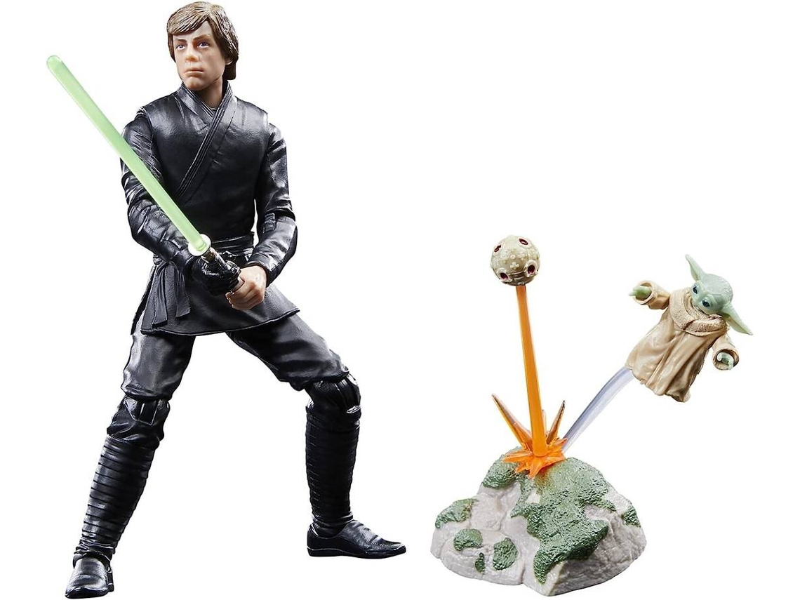 Figura de Acción STAR WARS The Black Series Luke Skywalker & Grogu (Edad Mínima: 4 años)
