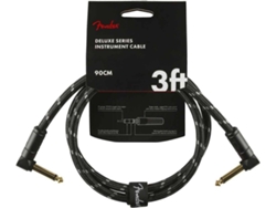Cable para Instrumentos FENDER Deluxe Series Jack/Jack Black Tweed (0,9 m)