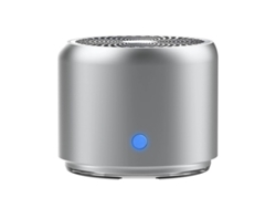 Mini altavoz Bluetooth Yizhood con disipador de graves personalizado, resistente al agua IP67 (plateado)