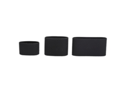 3pcs Bandas Elásticas De Silicona Resistente Al Calor Y Antideslizante Para Tijeras De Peluquería Barber Shop