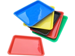 Bandeja Rectangular De Plástico De 6 Piezas, Estante De Almacenamiento Ligero Para Organizar Suministros.