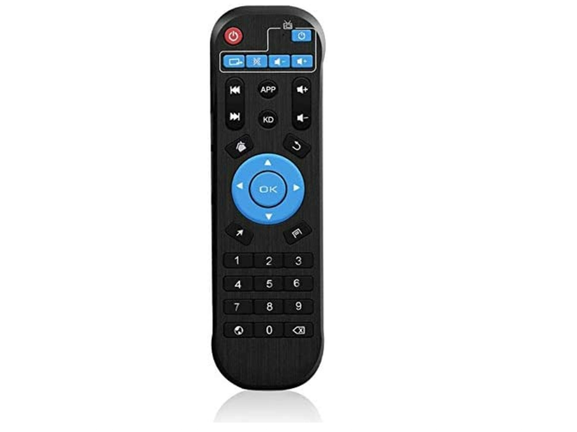 Control remoto de TV Box para T95, T95 MAX, T95 MAX+, Q PLUS Android TV Box (Negro)