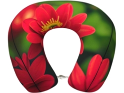 Almohada Viaje Espuma Viscoelástica Poliéster Confort. Soporte Relajación, Fácil