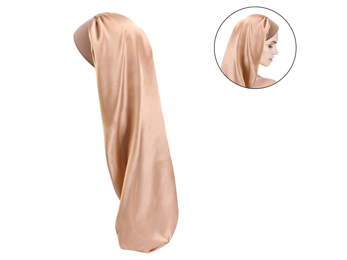 Toalla JEIIBRZUI Gorro Largo Satén Dorado (Talla Única)