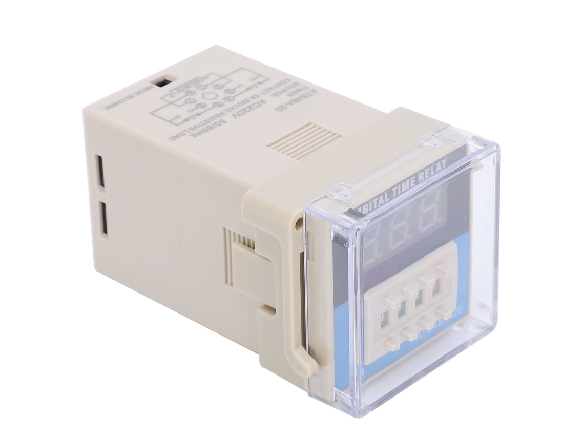 Relé temporizador digital LED Ats48a-20 Módulo ajustable AC220V