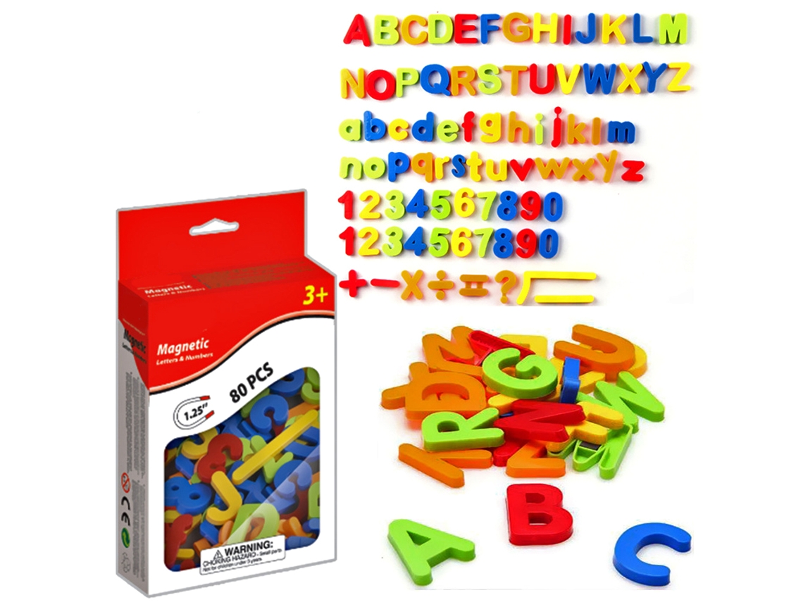 Ats-juego De Imanes Magnéticos De Letras, Números Y Símbolos Abc 123 Para Nevera, Juguete Educativo Temprano De Plástico