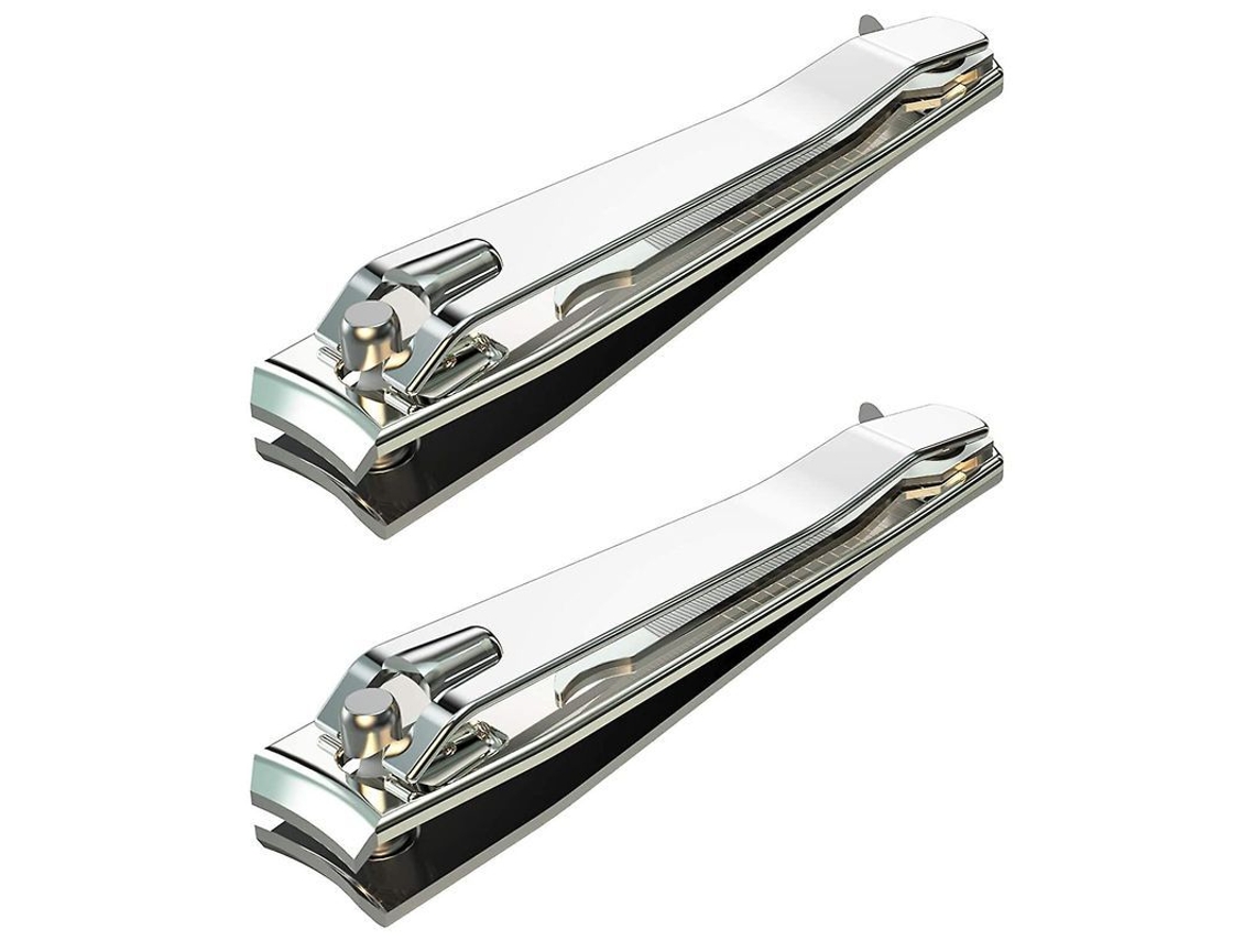 Tijeras De Uñas De Acero Inoxidable (2 Unidades), Profesionales Para Manos Y Pies, Con Palanca De Fácil Accionamiento.