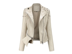2026-chaqueta Moto De Cuero Falso Para Mujer Mystdiy Con Cremallera Talla S-2xl Diseño Clásico Y Estilo Moderno