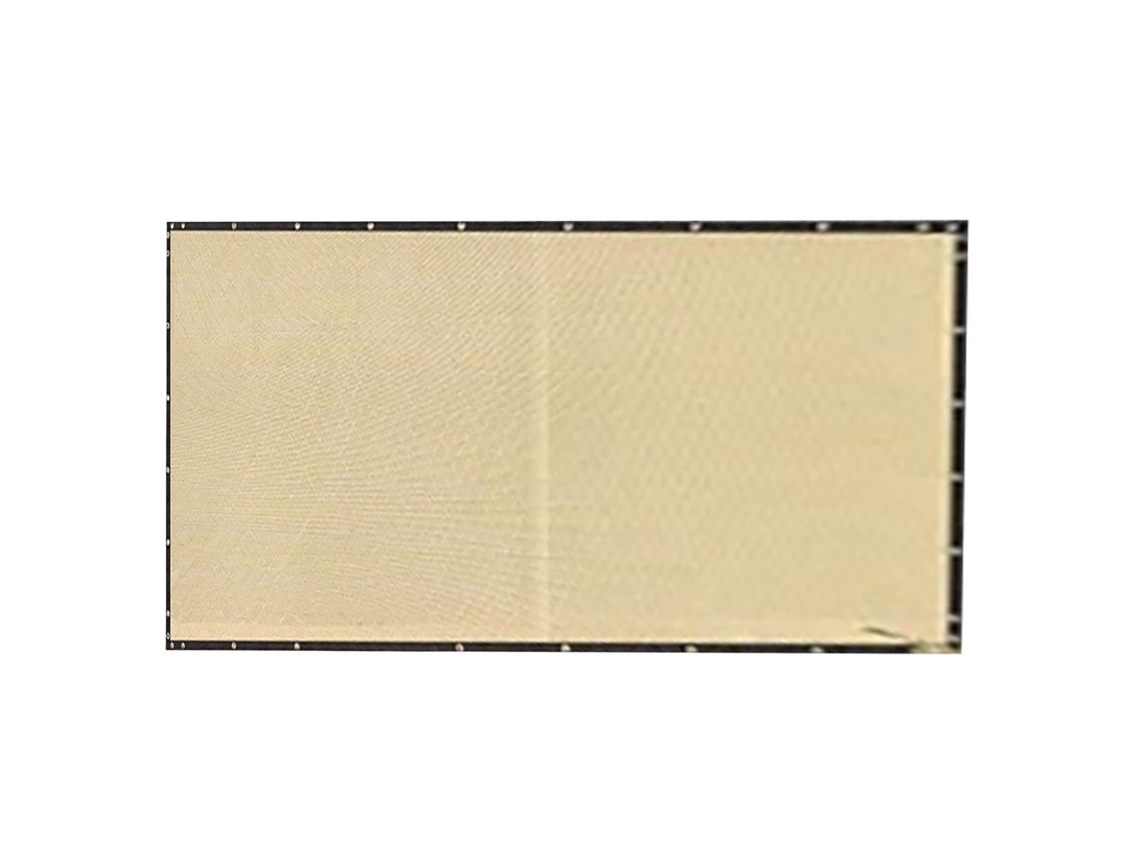 Malla Protectora Gruesa Color Beige Para Balcón, Protección Solar, Privacidad, Jardín, Barandilla De Patio, Fácil Instalación.