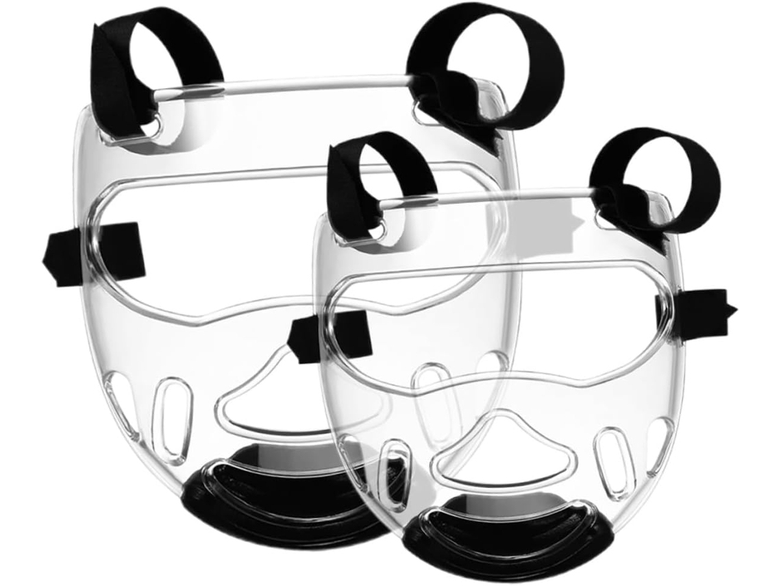 Juego de 2 máscaras de combate de taekwondo desmontables