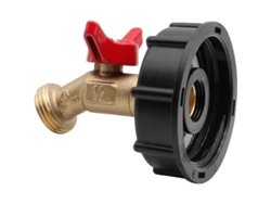 Adaptador Para Tanque De Agua Ibc De 275-330 Galones, Rosca Gruesa De 2".