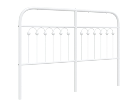 Cabecero VIDAXL Blanco Acero (135 cm)
