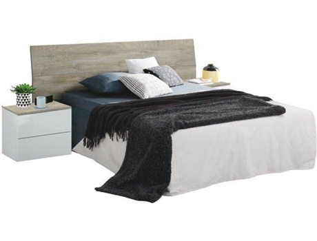 Conjunto de 2 Mesitas de Noche HABITDESIGN New Dreams Blanco (Melamina, Metal y ABS - 176 cm)