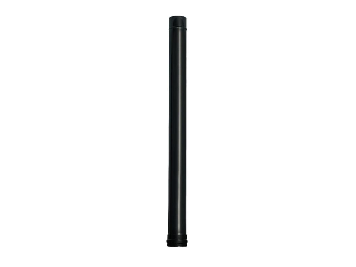 WOLFPACK LINEA PROFESIONAL tubo de estufa pellet acero vitrificado negro ø 80 mm. longitud 100 cm. estufas de leña, chimenea, alta resistencia,