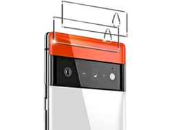 Conjunto de Protectores de Pantalla Traseira Antirisco Hd para Google Pixel 6 HONGWE. Vidrio Templado (2un)