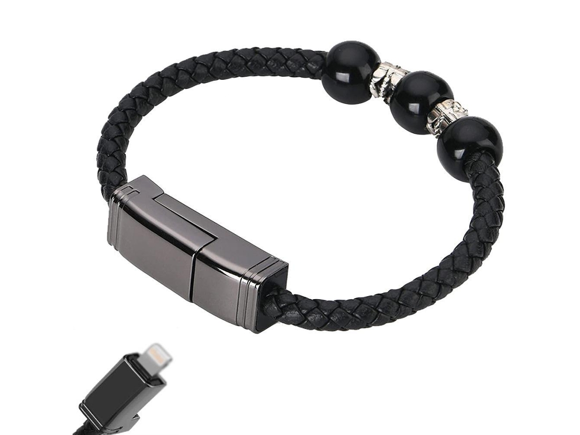 Cable De Pulsera De Cuero De Carga Usb Para Iphone Type C Android