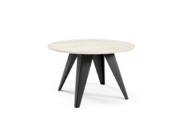 Mesa De Centro FURNLUX Premium Fare (Blanco, Madera Contrachapada - 75X75X50 Cm)