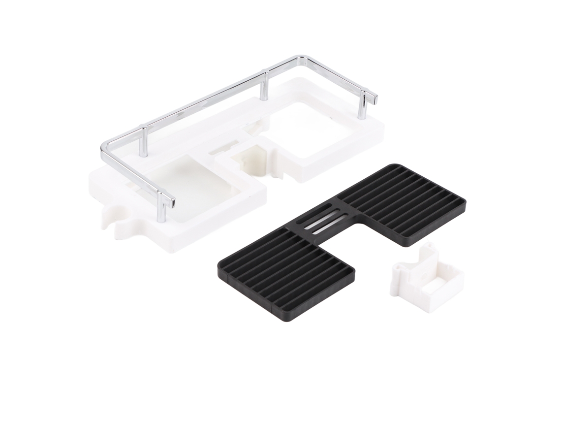 Estante de almacenamiento de ABS para barra de ducha de baño