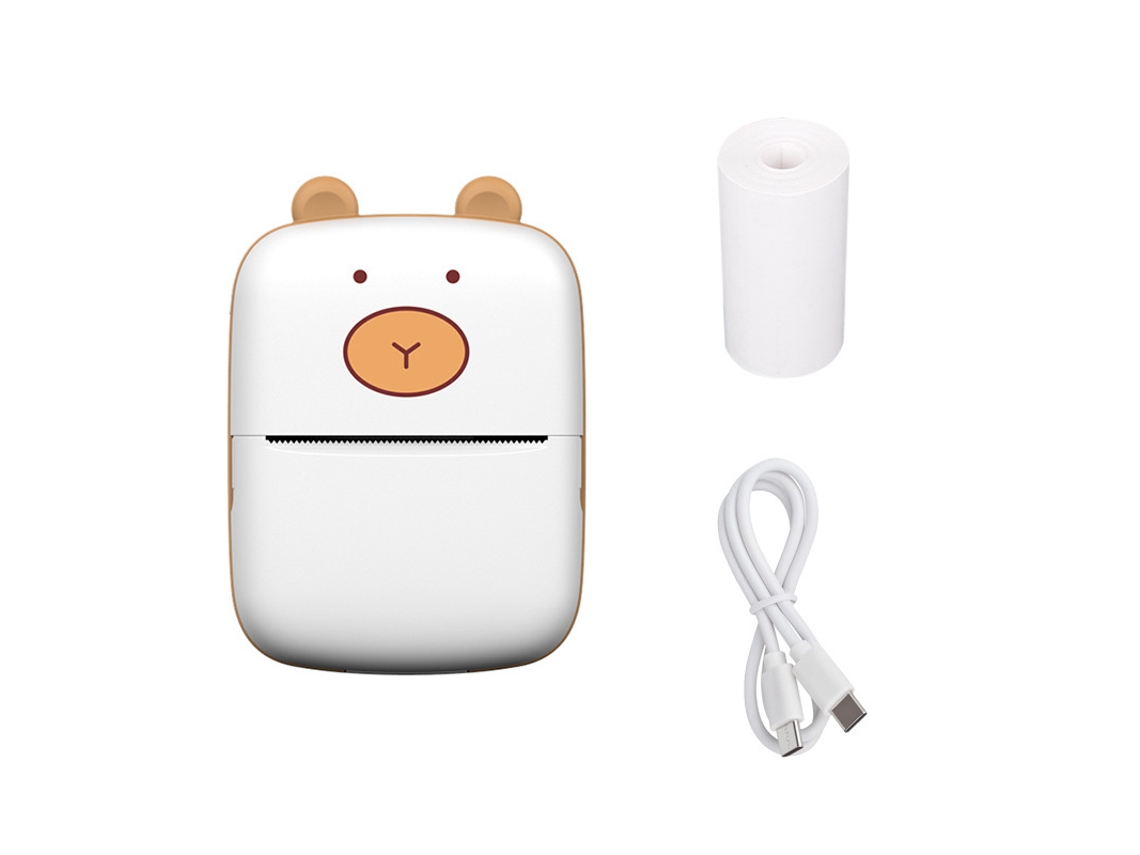 Mini Impresora Portátil Bluetooth Sin Tinta Blanca SIURN