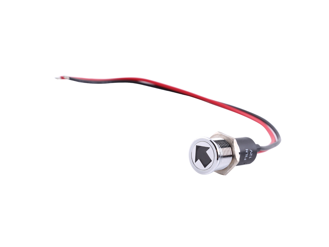 Luces de advertencia LED de 12 V y 14 mm para el tablero (antiniebla, intermitente)