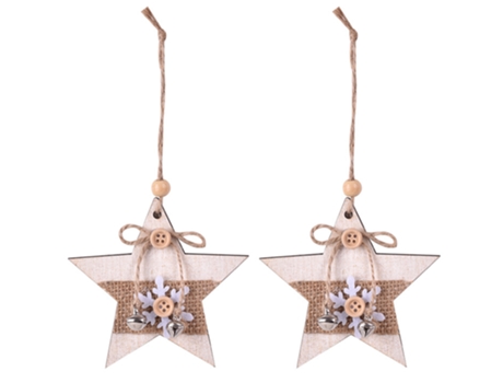 Colgante de madera de Navidad, decoración de colgante pequeño de árbol de Navidad, estilo 4
