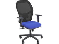 Silla de Escritorio Operativa UNIST Hubble Brazos ajustables (Negro - Tapizada)