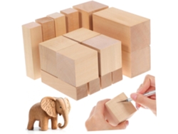15 Bloques Rectangulares De Madera Para Pasatiempos Creativos, Piezas En Bruto, Manualidades Y Proyectos De Bricolaje.
