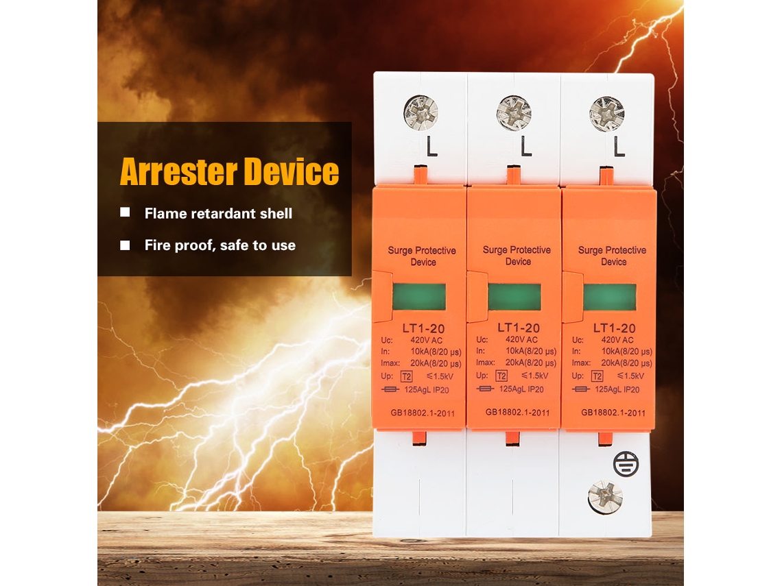 2026horizon-dispositivo De Protección Contra Sobrecargas Para Hogar Arrester De Baja Tensión 3p 10ka-20ka 420v Ac