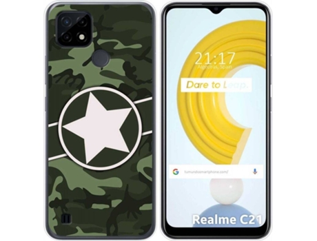 Carcasa Realme C21 TUMUNDOSMARTPHONE Camuflaje 01 Multicolor