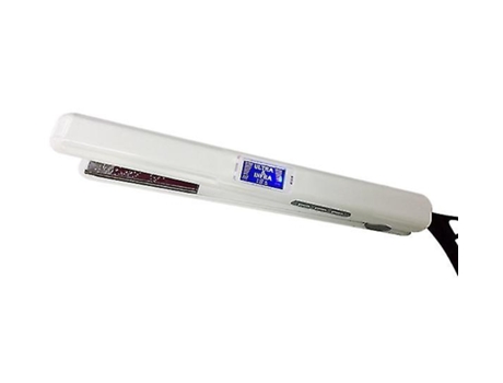 Plancha de pelo infrarroja ultrasónica profesional para reparación de cabello dañado pantalla LCD negra BISBISOOUS