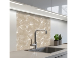 Salpicaderos De Cocina Orgánico - Textura - Beige 80x80 Cm