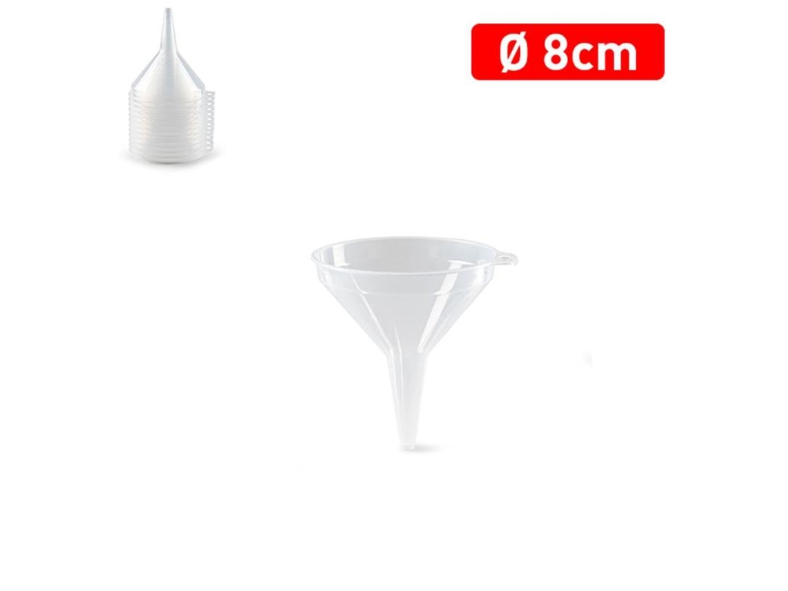 Embudo transparente 8 cm