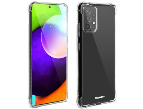 Funda de Silicona a Prueba de Golpes MOOZY para Samsung A52S 5G y Samsung A52 – Funda Transparente con Esquinas 3D para Absorción de Impactos Funda...