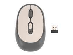 Ratón Inalámbrico Silencioso Portátil De 800-2400 Dpi, Óptico De 2,4 Ghz Con Receptor Usb Para Ordenador Portátil (gris)