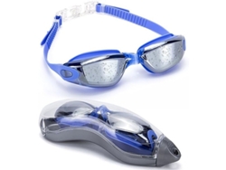 Gafas De Natación Sin Fugas De Silicona Con Estuche Protector Ajustables Unisex Para Triatlón