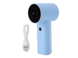 Ventilador portátil de 130000 rpm, 5 velocidades, 2200 mAh, azul cielo.
