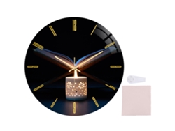 Reloj de pared moderno de acrílico 3D de Baok, de estilo sencillo y elegante, ideal para decorar dormitorios, salas de estar y hogares.