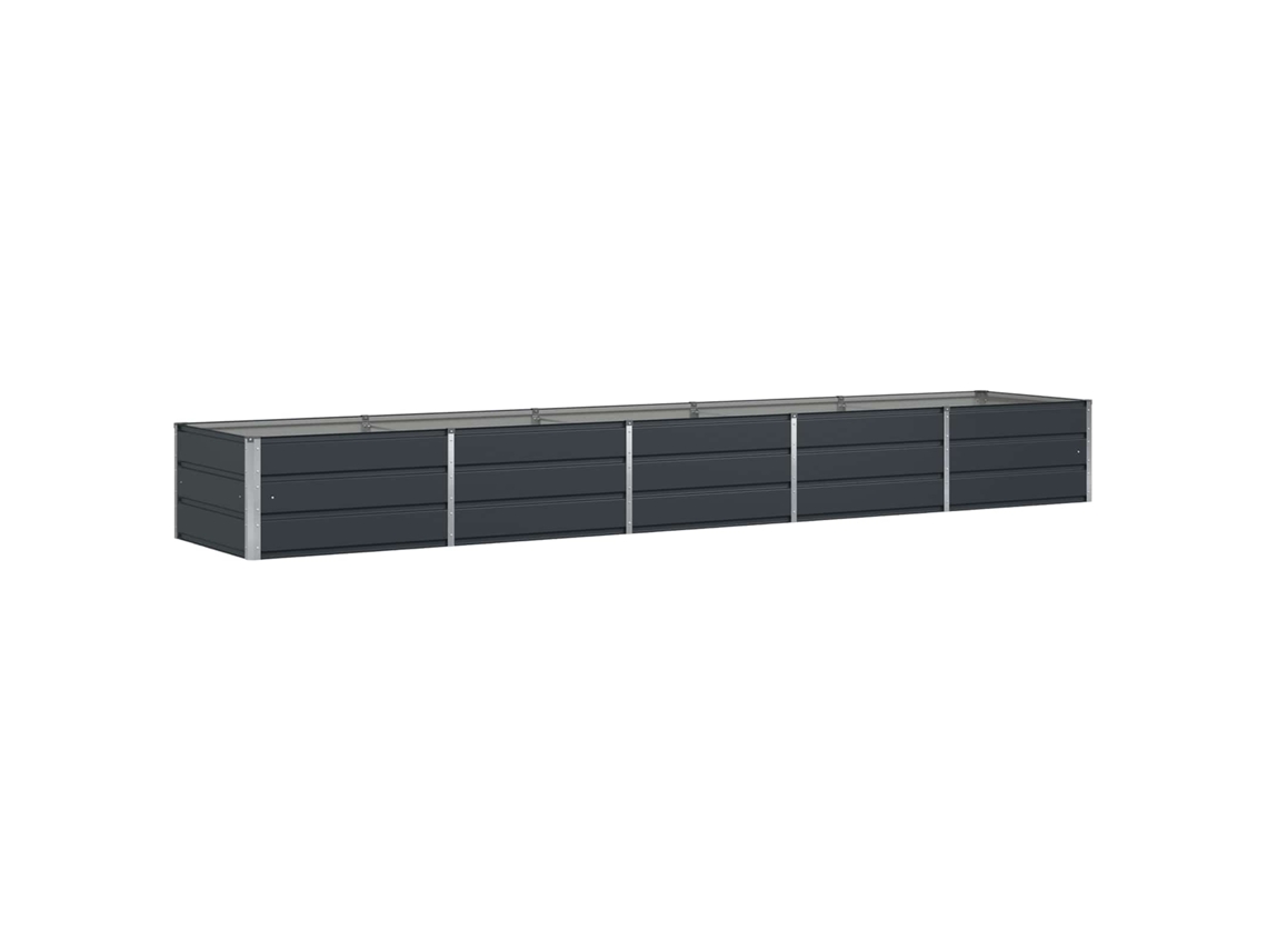 Vidaxl Jardinera Antracita 400 X 80 X 45 Cm Acero