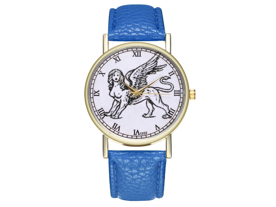 Elegante Reloj De Pulsera Unisex Informal De Cuarzo Azul Rey, Regalo De Moda