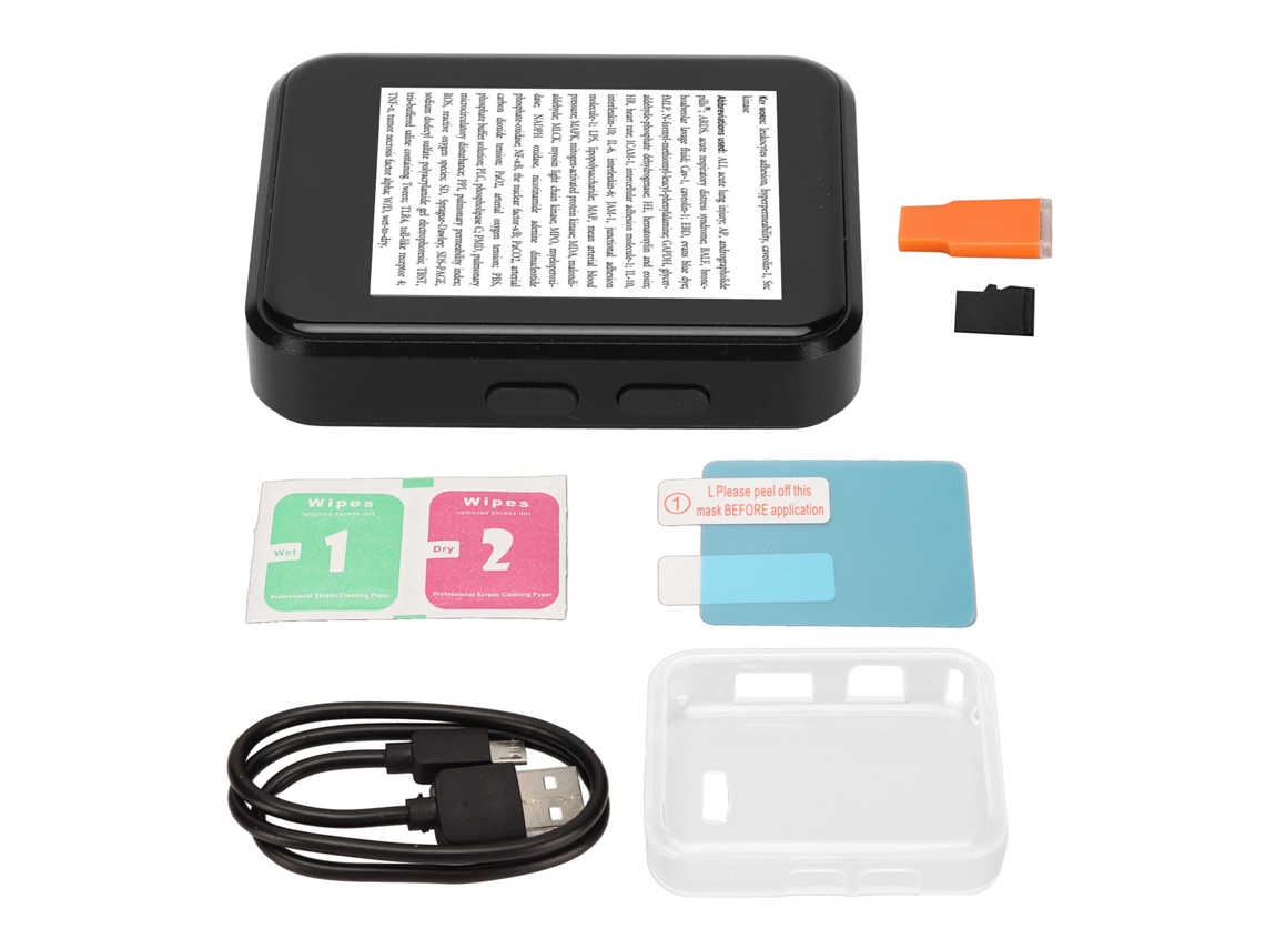 Reproductor De Música Digital Mp3 Mp4 Con Pantalla Táctil De 1,8 Pulgadas, Bluetooth 5.0, Radio Fm, Altavoz, 64 Gb De Almacenamiento Y Lector De Libros Electrónicos.